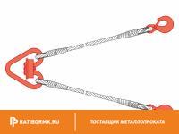 Строп канатный 2СК 8т D=27мм L=10м ГОСТ 25573-82