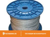 Канат стальной 3,1 мм ГОСТ 3066-80 6х7(1+6)+1х7(1+6)