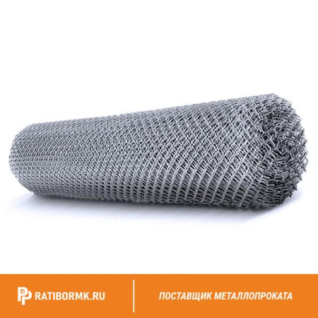Сетка Рабица оцинкованная 60х60х2,5 мм в рулоне 1,5х10 м