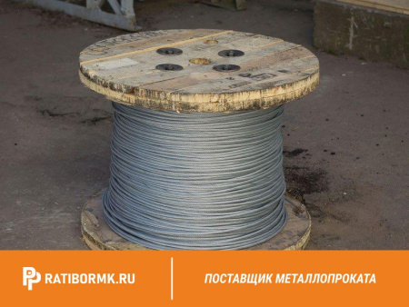 Канат стальной 1,1 мм ГОСТ 3063 ТК 1х19 (1+6+12)