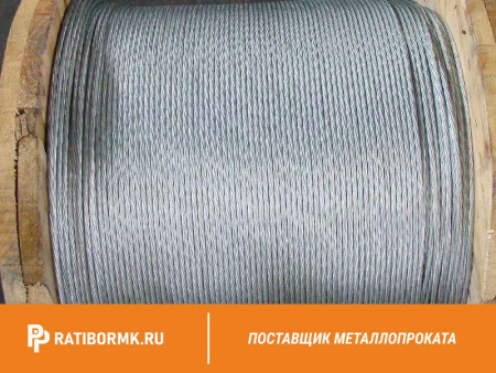 Канат стальной 6,6 мм ГОСТ 3063 ТК 1х19 (1+6+12)