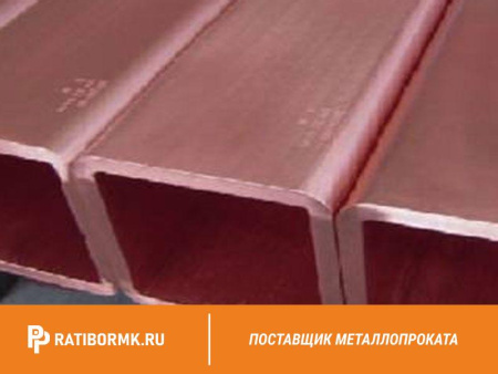 Труба медная профильная 25х70х9 МОБ ГОСТ 16774-2015
