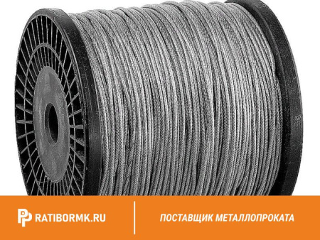 Канат стальной 22 мм ГОСТ 3066-80 6х7(1+6)+1х7(1+6)